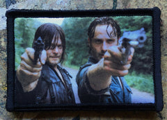 Walking Dead Darryl and Rick Morale Patch Morale Patches Redheaded T Shirts 