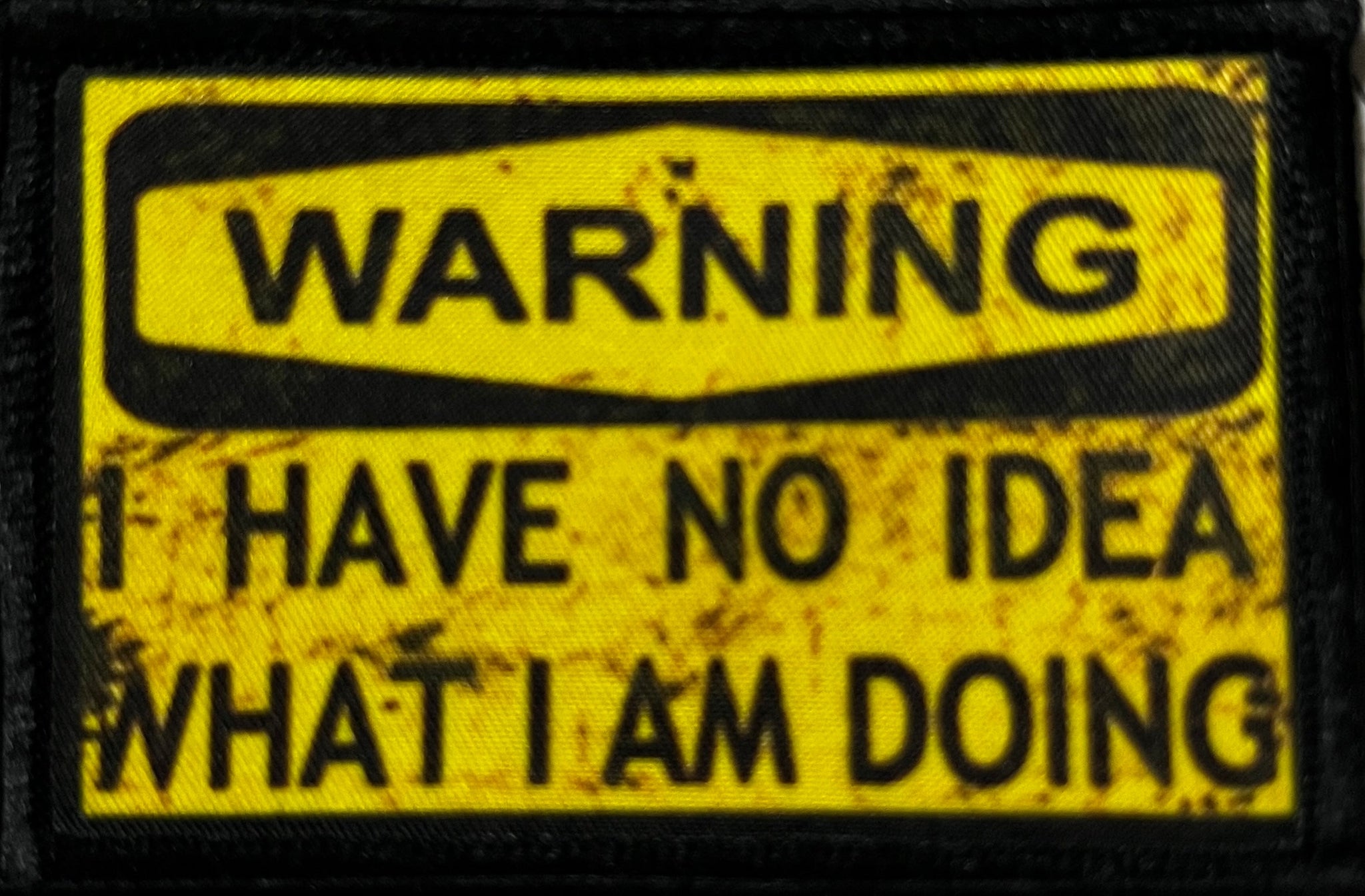 Warning I Have No Idea What I Am Doing Morale Patch Morale Patches Redheaded T Shirts 