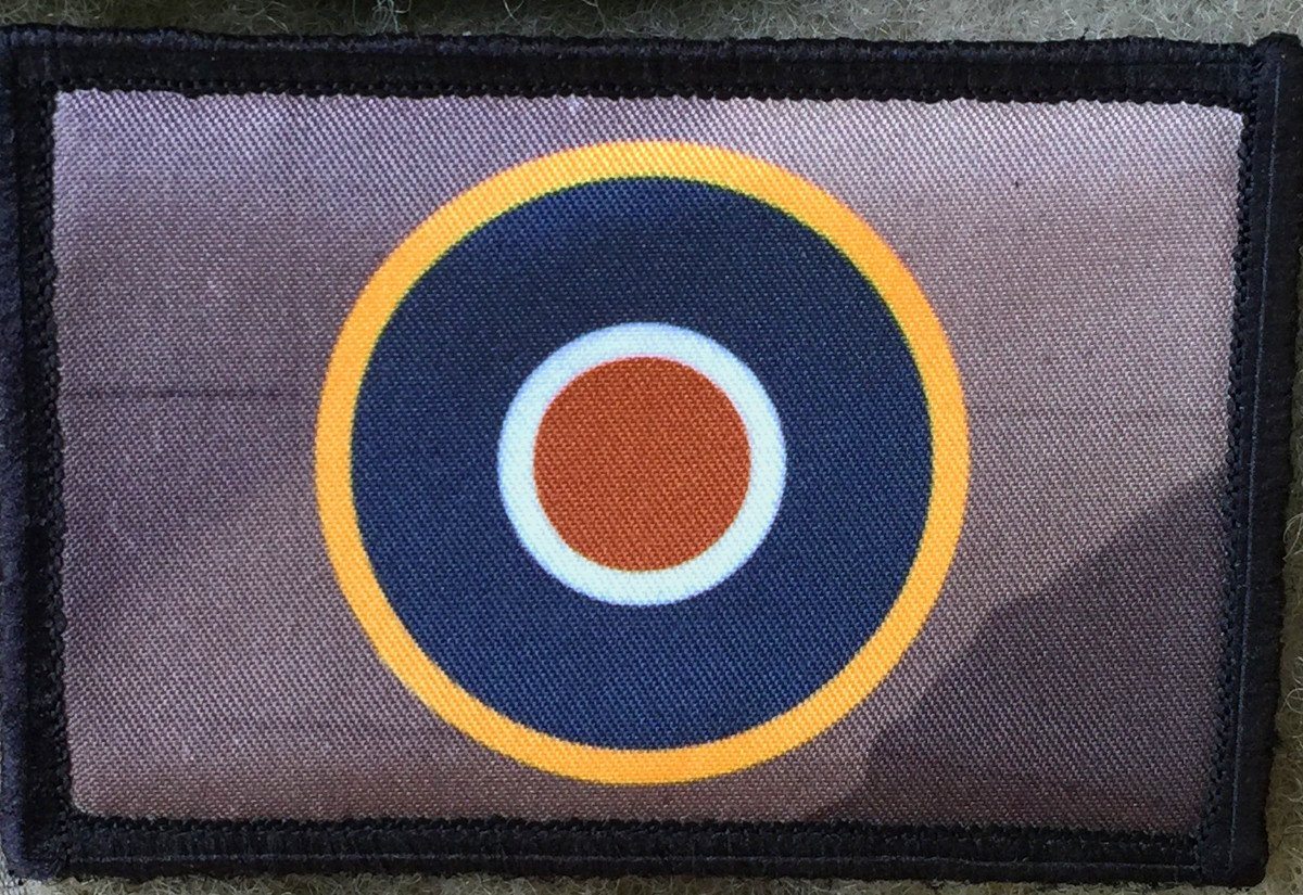 WWII British RAF Roundel Spitfire Morale Patch Morale Patches Redheaded T Shirts 