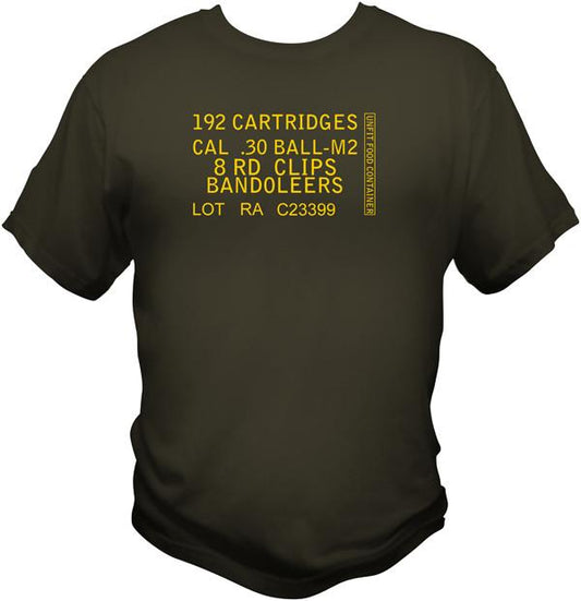 WWII M1 Garand Ammo Can T Shirt T Shirts Redheaded T Shirts 
