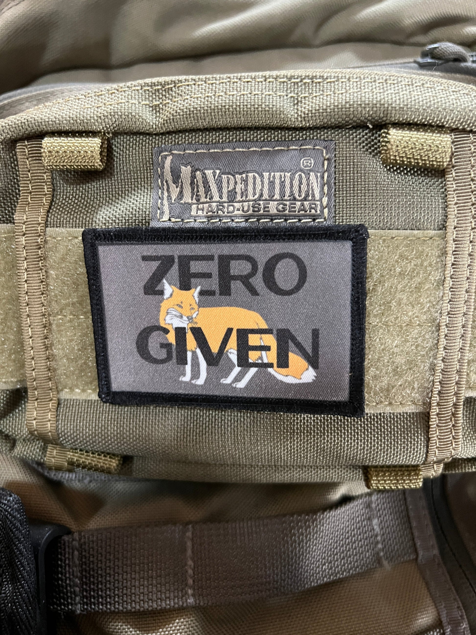 Zero FOX Given Morale Patch Morale Patches Redheaded T Shirts 