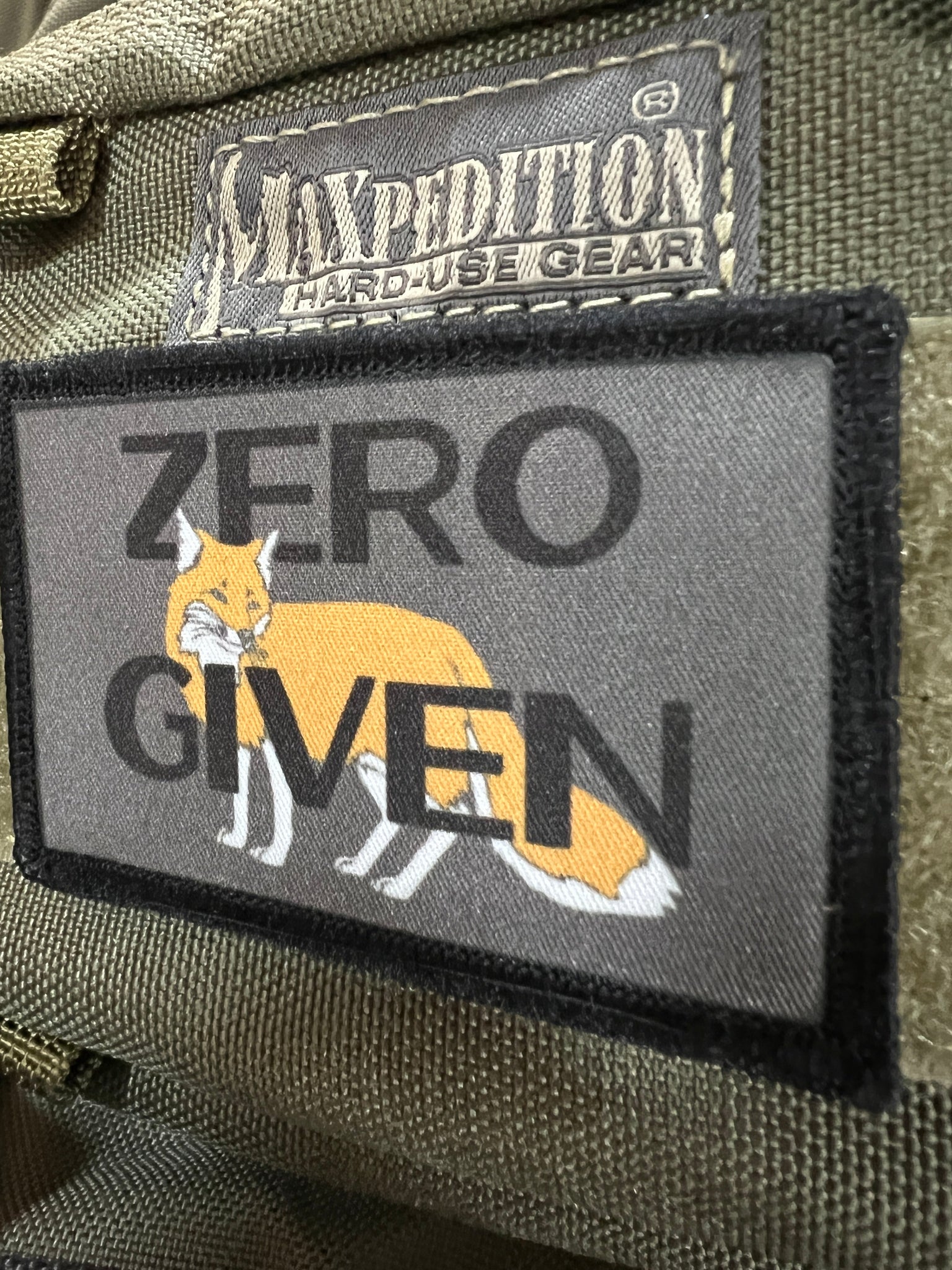 Zero FOX Given Morale Patch Morale Patches Redheaded T Shirts 